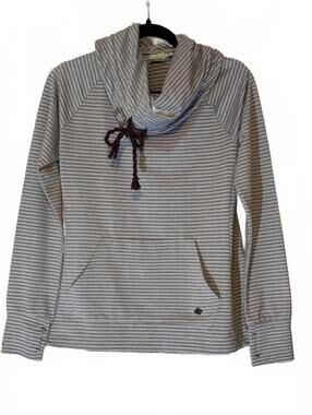 Fade by BKE Women's Striped Pullover Hoodie Sweatshirt Size Small